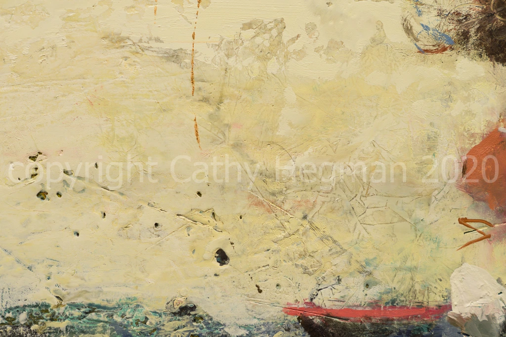 This image has an empty alt attribute; its file name is drydocked_2020_oil-and-wax-on-wood_24x36x2_copyright-cathy-hegman-detail-1-of-1.jpg